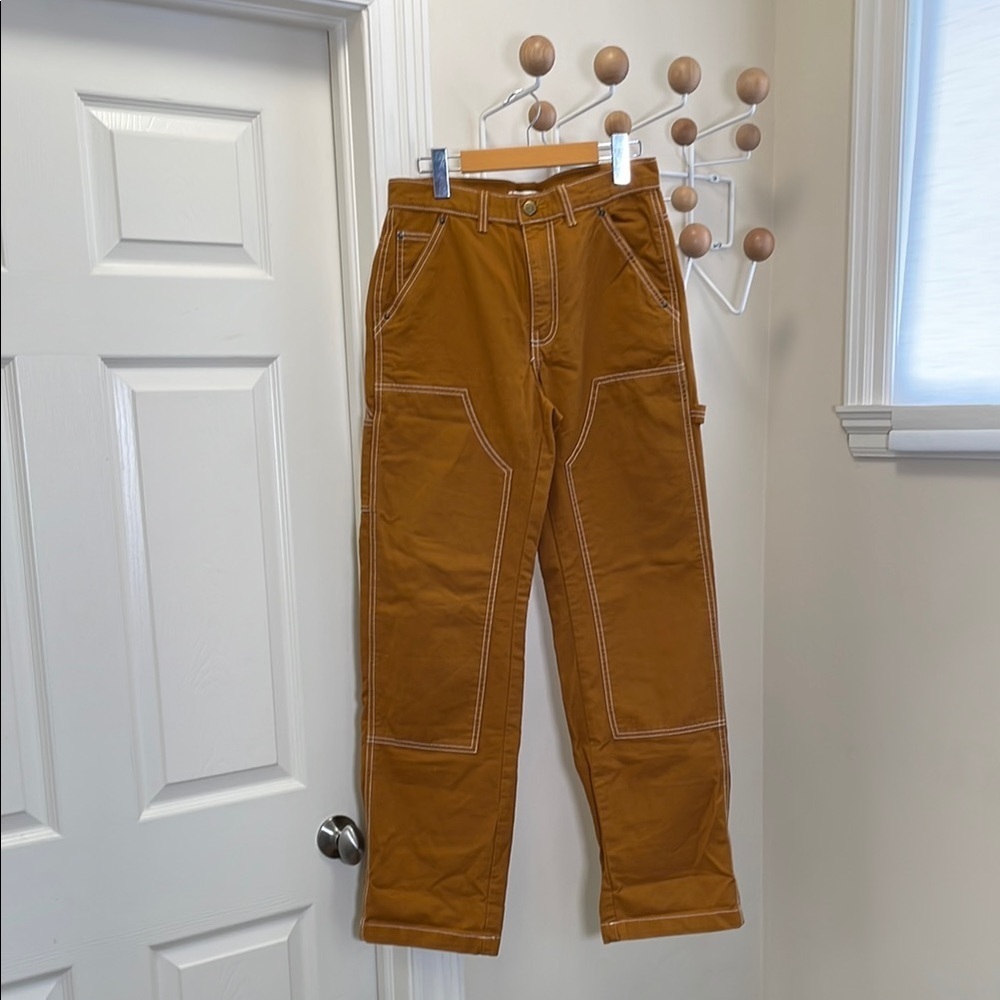 Urban Outfitters - BDG - Baggy Carpenter's Wide Legged Work Pants - Brown - 26